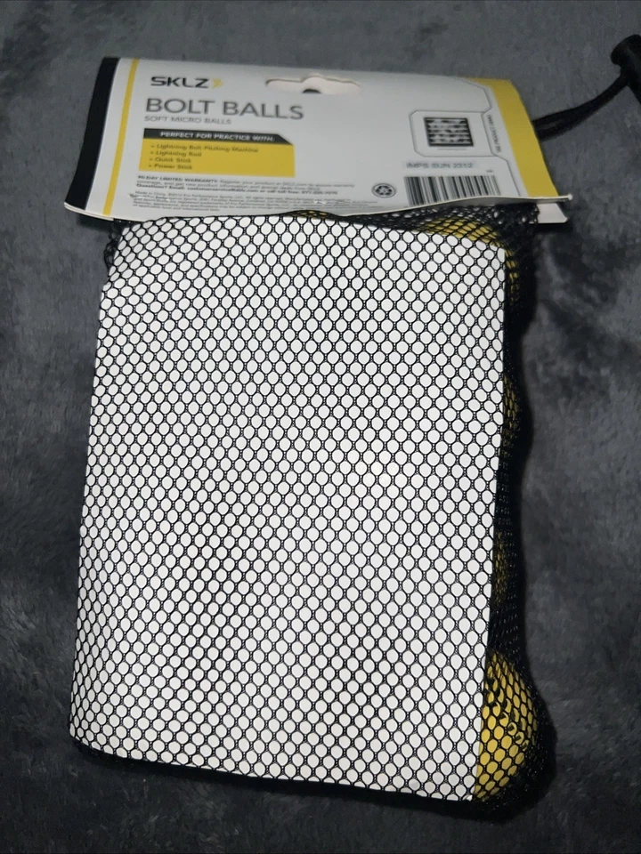 Paquete de 12 - Bolas de perno SKLZ suaves Micro bolas de entrenamiento - Amarillo Foto 3 de 4