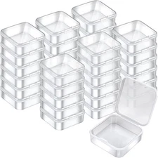 Mathtoxyz 36PCS Organizer Box, Small Organizers and Storage Transparent 