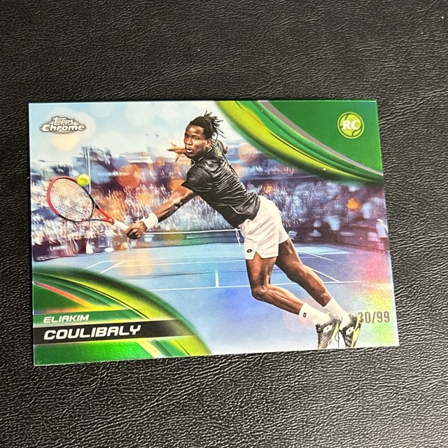 2025 Topps Chrome Tennis Eliakim Coulibaly RC Green /99