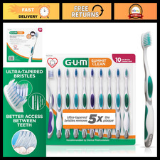 Extra Soft Toothbrushes - Compact Head, 10-Pack, Ideal for Gentle Cleaning