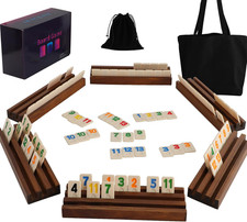 Rummy Cube Game Original - Rummy Cube Game 2-6 Players with 160 Tiles and 6 Wood