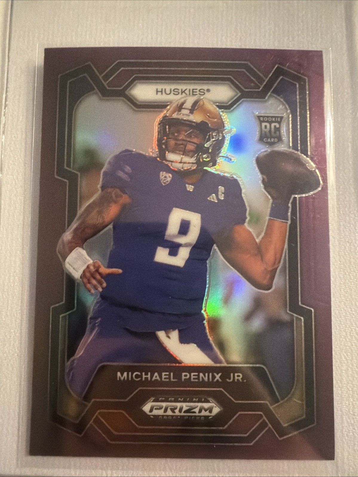 2024 Panini Prizm Draft Picks - Michael Penix Jr. #101 Purple Prizm /75 (RC)