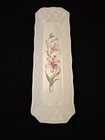 Belleek Country Trellis Mint Tray 9 7/8"L Pink Lily 8th Mark '93-'96 Ireland  — photo 1