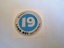 Reproduction Lawn-Boy 5232 Model Tag Replacement Adhesive Decal.