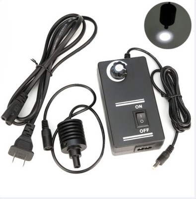 1PC Adjustable 90V-240V Microscope Coaxial White Light Source LED Spot Lamp