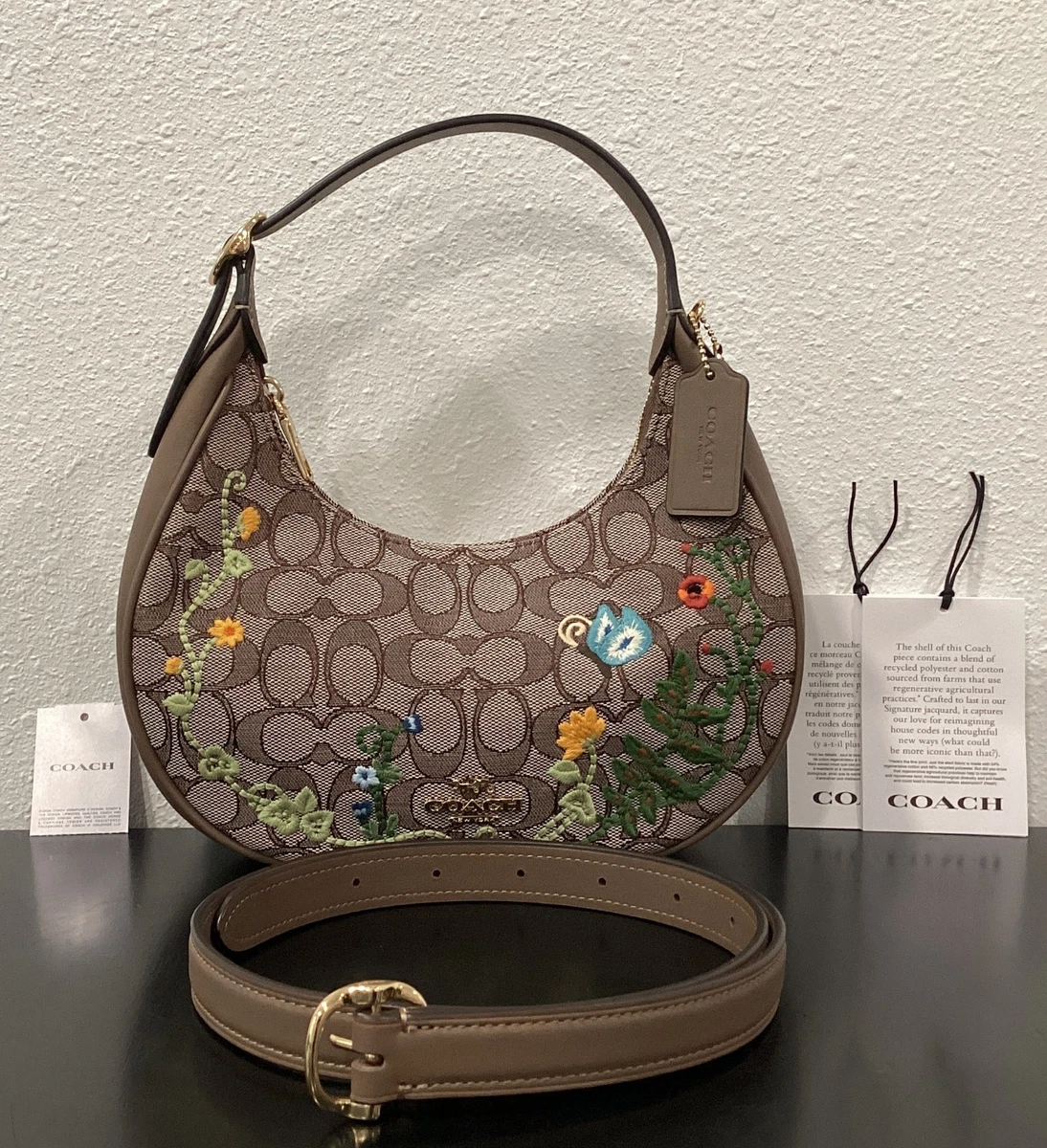 Coach Embroidered Shoulder Bag Bags & Handbags for Women for sale