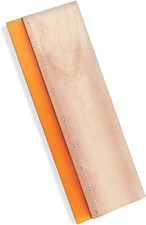 Screen Printing Squeegee, 75 Durometer Wooden Scraper Rubberwood Silk Print, for
