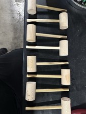 8 Pieces Crab Hammers Wooden Lobster Seafood Mallets For Crafts New