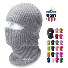 Winter Ski Mask 3 Hole Knitted Skull Balaclava Beanie Hat Men Outdoor Sports Cap