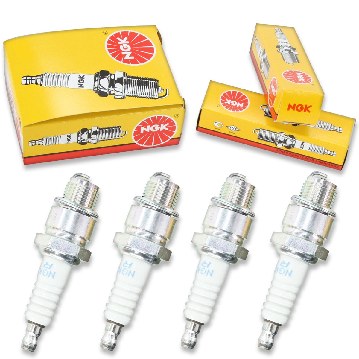 4pcs 77-81 Spirit 2 NGK Standard Spark Plugs 2 HP Kit Set Engine jt