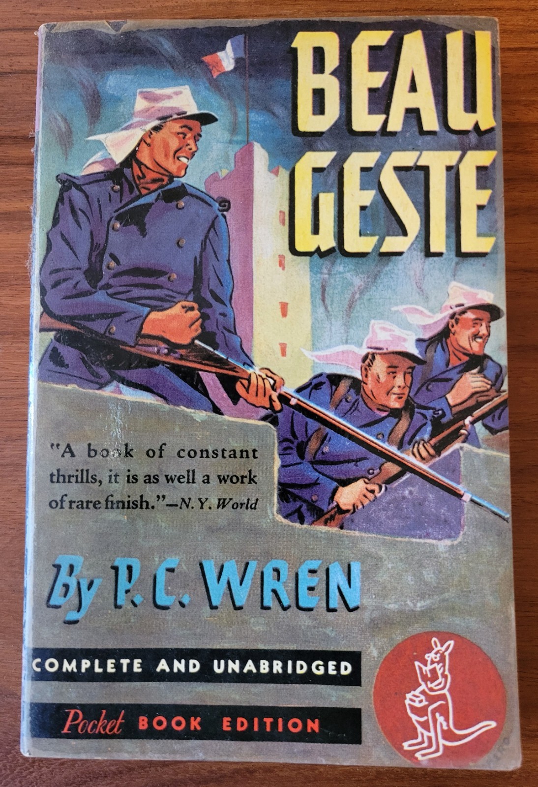 Beau Geste. P.C. Wren.  1940. Pocket Books, no. 35. 1st Printing