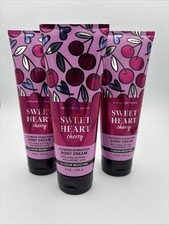 Bath Body Works SWEETHEART CHERRY Ultimate Hydration Body Cream 8oz LOT of 3