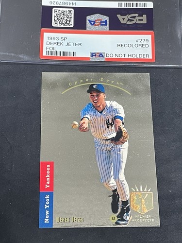 Derek JETER 1993 Upper Deck SP Rookie Card #279 PSA Graded RECOLORED - ALTERED