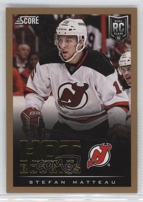 2013-14 Score Hot Rookies Gold Stefan Matteau #640 Rookie RC 0a4