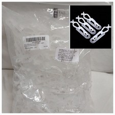 100pc Christmas Light Clips Hangers Shingle Gutter Mount Universal Plastic 3.25"