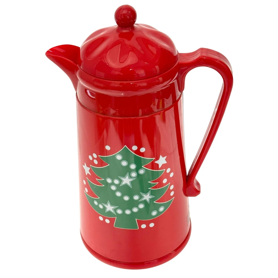 Waechtersbach Christmas Tree Red Thermos Carafe with Lid, 12 Inches Foto 2 de 4