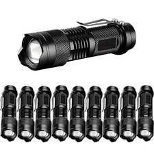 10 Pieces LED Flashlights Torch, High Lumens Mini Flashlight Waterproof Pocke...