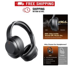 Vonaural Active Noise Cancelling Over Ear Bluetooth Headphones