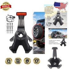 Jeep Wrangler Jk Spare Tire Carrier Red Alloy Steel W3rd Brake Light Jeep Wrangler Jk Spare Tire Carrier Red Alloy Steel W3rd Brake Light