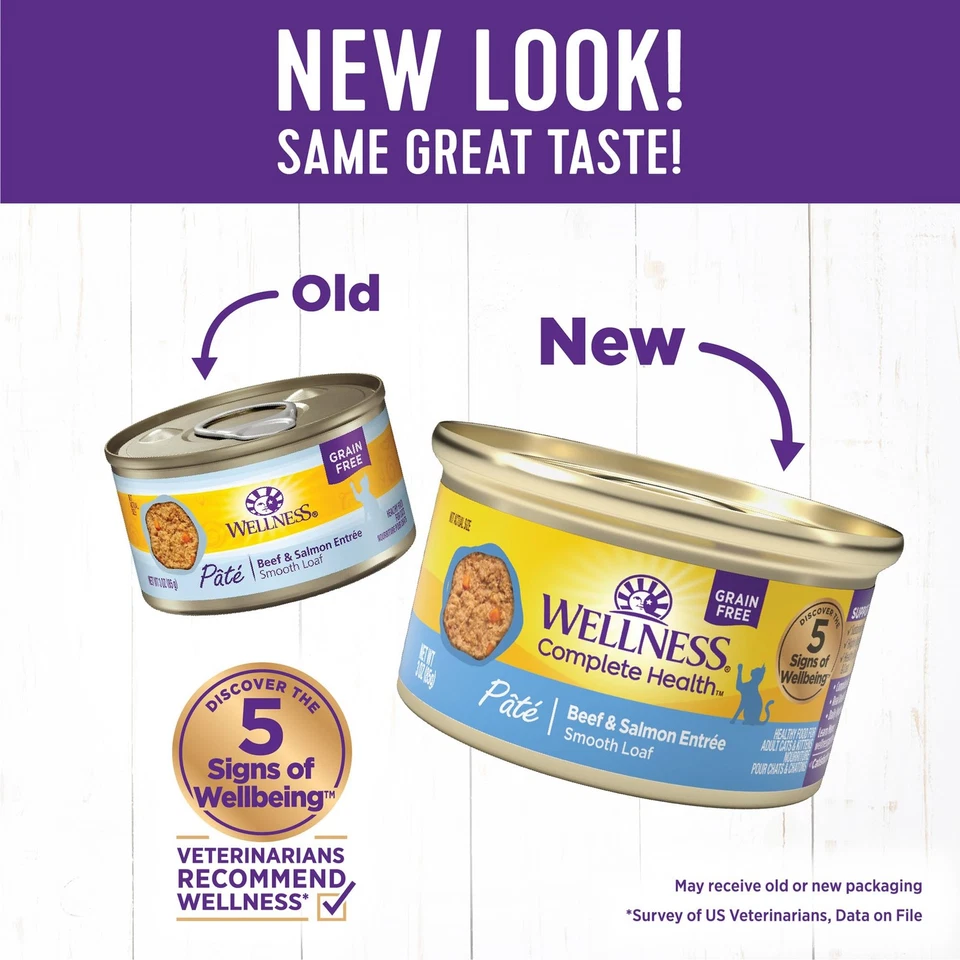 Target Beef Salmon Grain Free Wet Cat Food 3 Ounce Pack Of 24 Premium Nutrition - Image 2 of 4