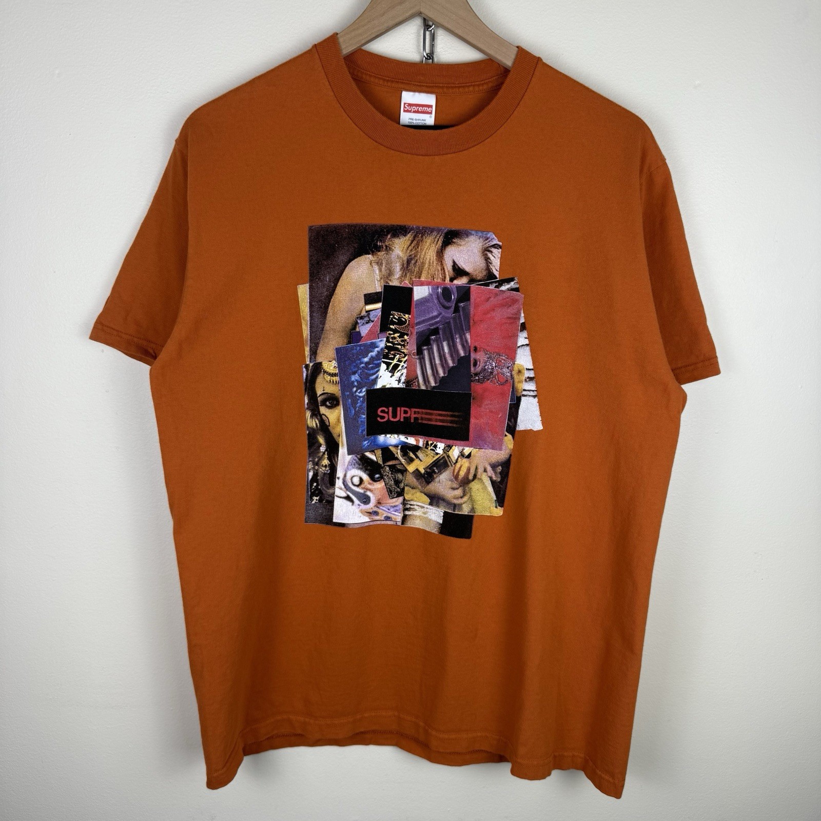 Medium Supreme FW21 Rust Orange Stack Tee - image 1