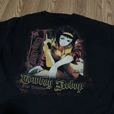 Vintage Cowboy Bebop Faye Valentine Shirt XXL Authentic ODM Tag Y2K Anime