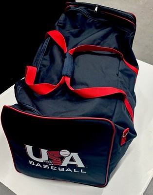 Team USA Baseball Team Issued Used Travel Equipment Bag - Navy Red