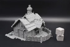 Tabletop Terrain Fantasy Farm Barn Pig Sty Chicken Coop Dnd RPG wargame skirmish