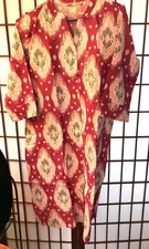 New Ladies Kurti Pink colour Stylish shirt type Cotton Kurti Size 40