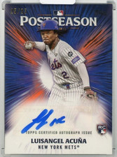 2025 TOPPS Luisangel Acuna Postseason Performance Auto Orange 25/25