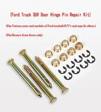 4PCS Auto Set Heavy Duty Door Hinge & Pin Bushing Kit Universal For Trucks & SUV