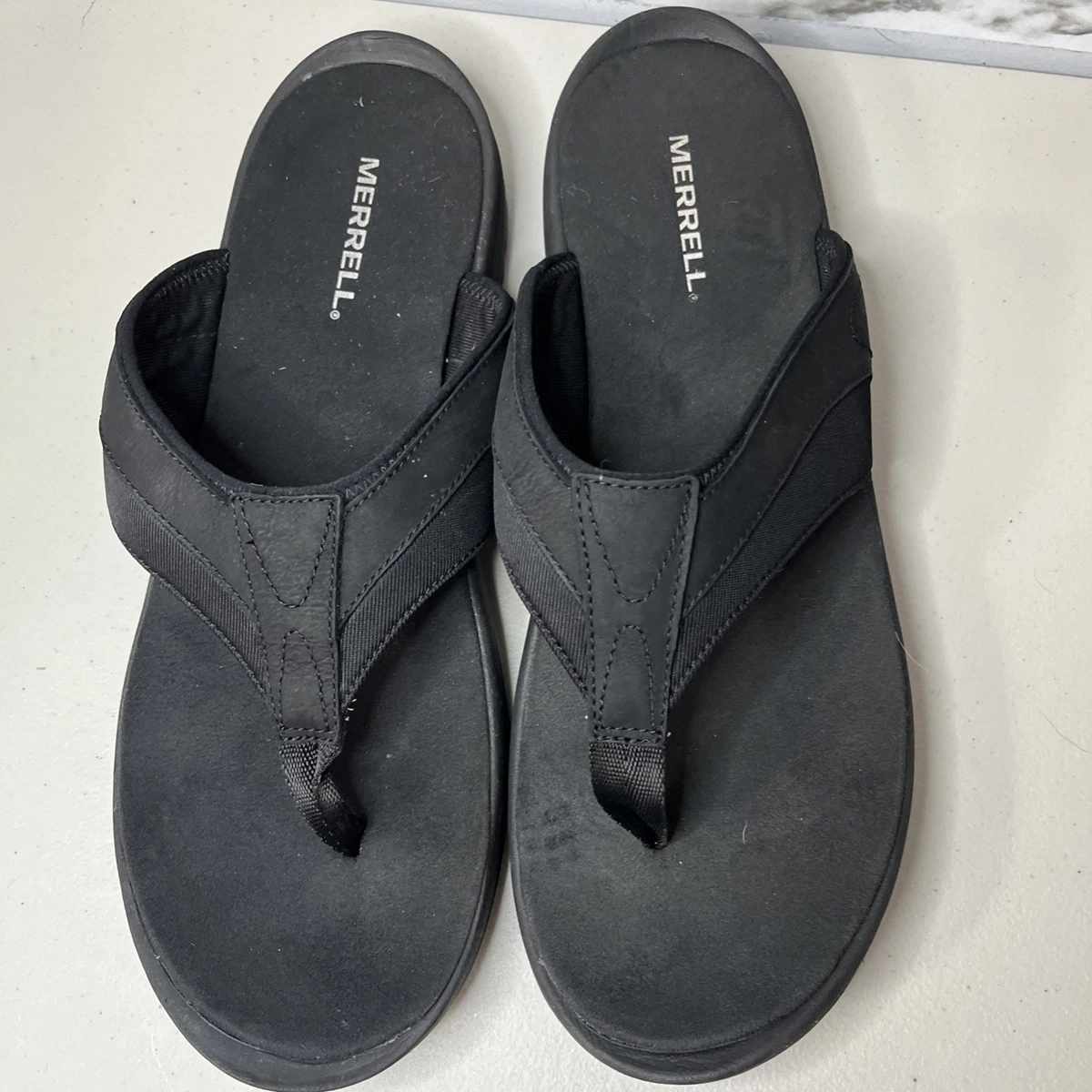 Merrell Sandspur 2 Flip Flop Sandals Men Black Size 13 | eBay display picture 3