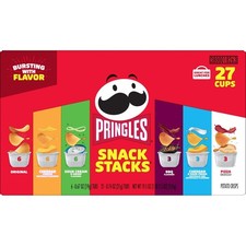 Pringles Potato Crisps Chips, Snack Stacks, Lunch Snacks, Variety Pack 27 Cups 