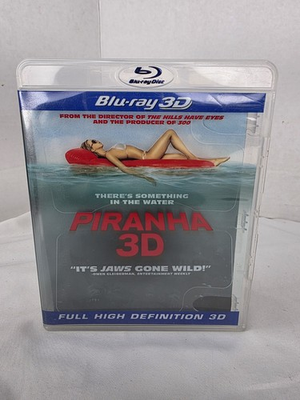 #ad Piranha 3D Blu ray 3D 2010 Horror Thriller $10.00