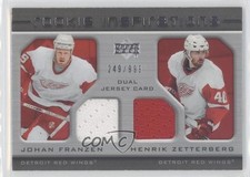 2005 Rookie Update Inspirations 249/999 Johan Franzen Henrik Zetterberg #209 0v1