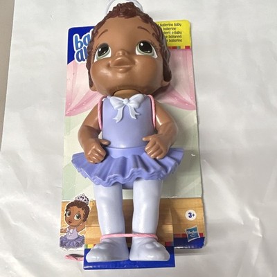 Hasbro Baby Alive Ballerina Baby Doll, Purple Outfit, Brown Curly Hair