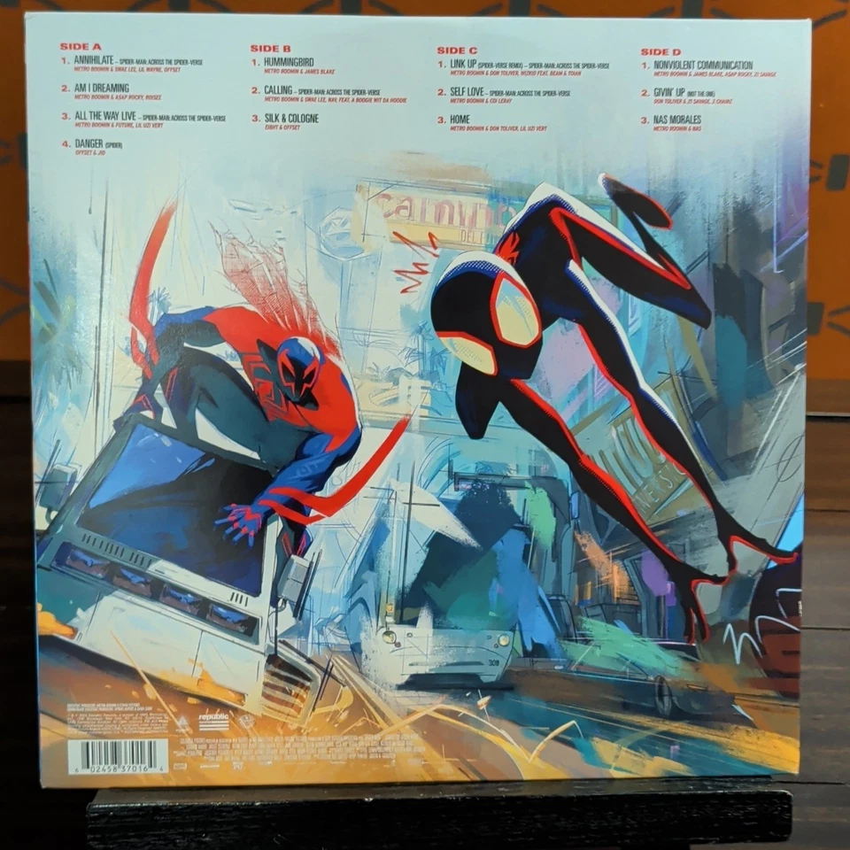METRO BOOMIN SPIDER-MAN: ACROSS THE SPIDER-VERSE Splatter Double Vinyl Excellent - Image 2 of 4