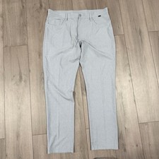 Travis Mathew Open To Close Pants Men's 38 Gray Golf Stretch Activewear Chino