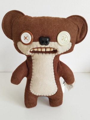 Fuggler - Teddybär Nightmare - brauner Filz - Original Spin Master