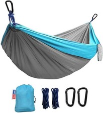 Camping Hammock, Portable Hammocks with Tree Straps  Attached Carry Bag, Travel