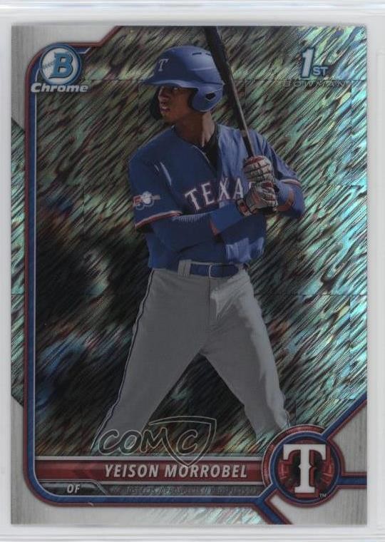 2022 Bowman Chrome Prospects Shimmer Refractor Yeison Morrobel #BCP-200 0tk7