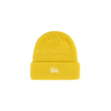 Stussy Basic Cuff Beanie in Yellow