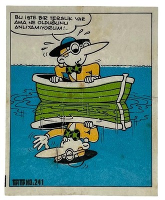 Vintage Tipi Tip Gum Wrapper Comic No. 241 – 1970s/80s Turkish