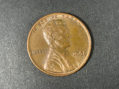 1958 Weizenpfennig groß datiert 3,123 Gramm #8 oben ist gefüllt E-007 - Bild 1 von 4