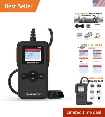 Portable OBD II Diagnostic Scanner - Quick Engine Code Reader for DIY Car Care