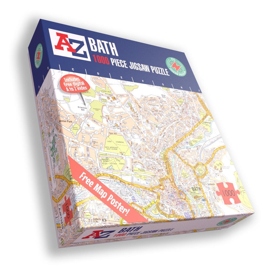 A-Z Map of Bath 1000 Piece Jigsaw Puzzle Exclusive Street Map