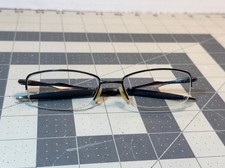 Oakley Sculpt 6.0 Pewter Metal Half Rim Eyeglasses 53-18 142 - FRAME ONLY