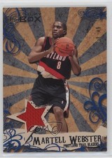 2006 Topps Luxury Box Mezzanine Relics Blue 18/49 Martell Webster #MR-MWE 1e2l