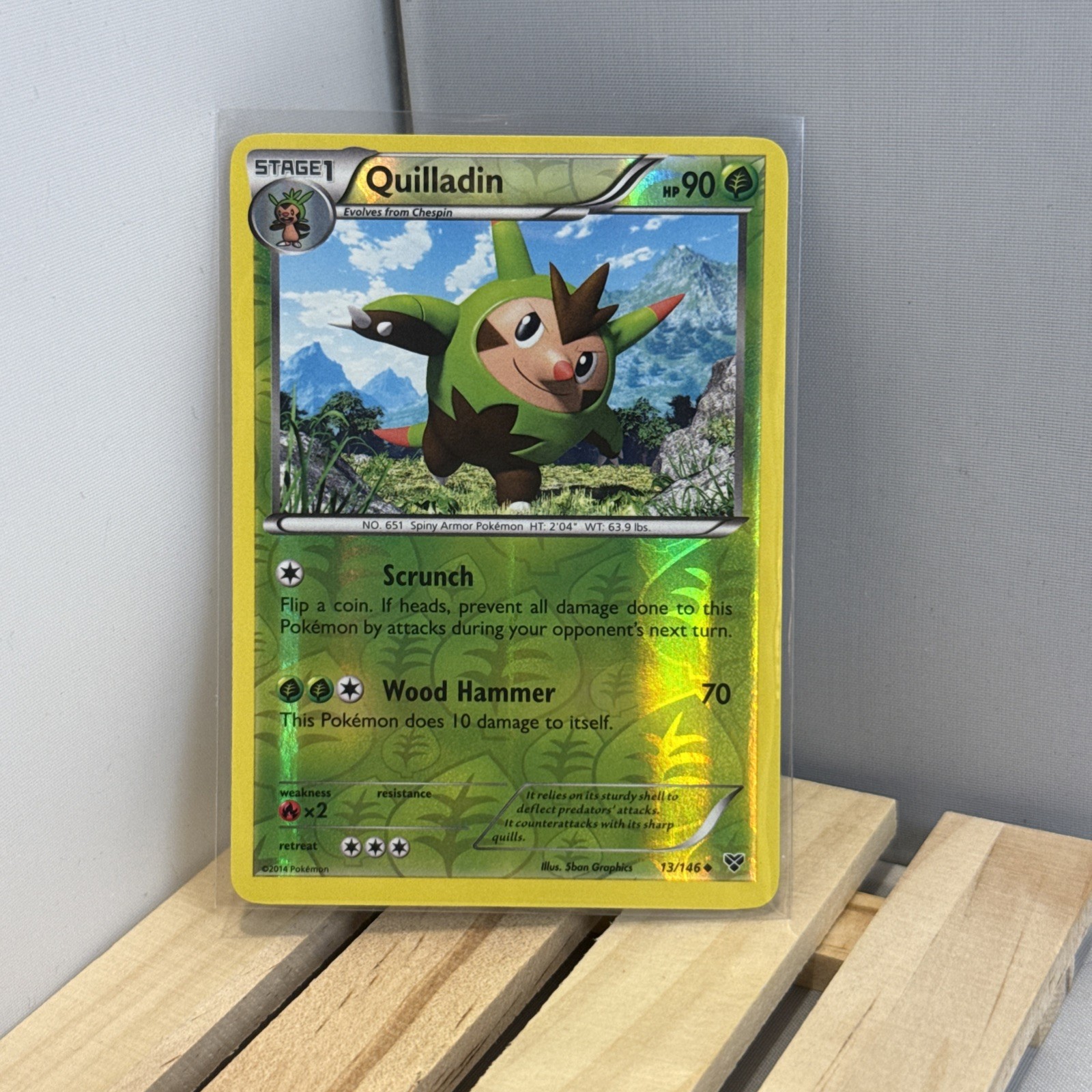 2014 Pokemon Quilladin 13/146 XY Base Set Reverse Holo