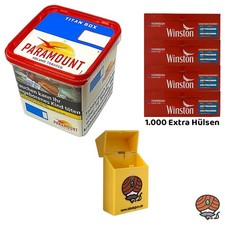 Paramount Volumentabak Titan Box 315g, Winston Extra Hülsen, Box